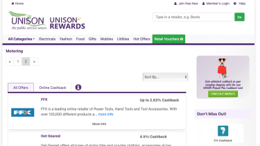 Best cashback sites - Unison